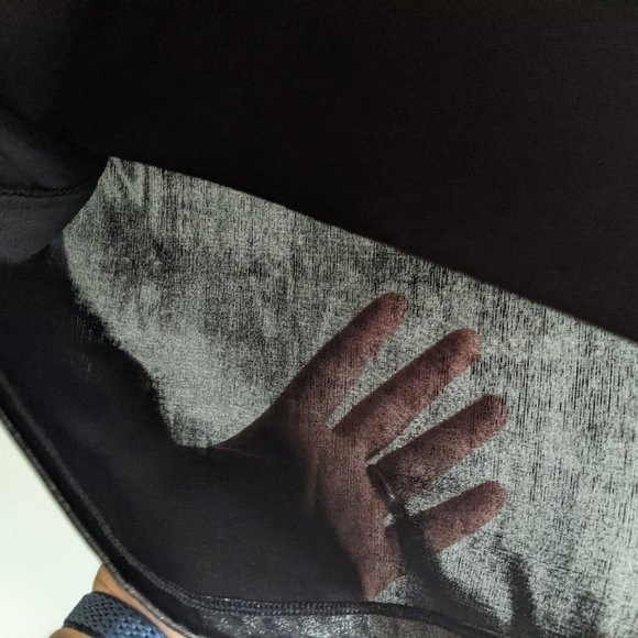 BCBGENERRATION Black metallic turtleneck top - Picture 10 of 11